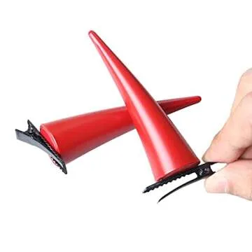 Anime Hair Clip Red Horns Unisex Cosplay Props PVC Headwear Accessory for Halloween Party