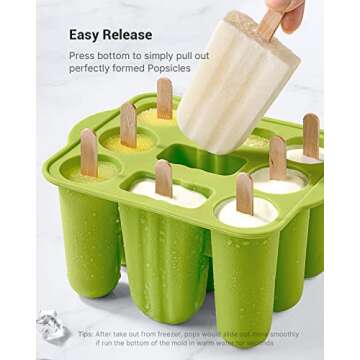 Kids Silicone Popsicle Molds - Fun & Safe for All