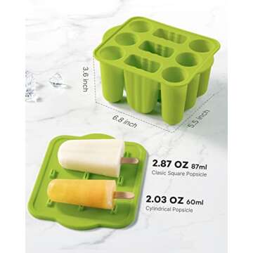 Kids Silicone Popsicle Molds - Fun & Safe for All