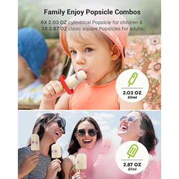 Kids Silicone Popsicle Molds - Fun & Safe for All