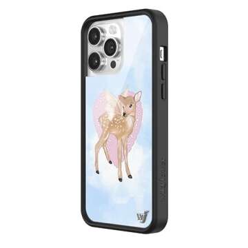 Wildflower Cases - Fawn Angel Case, Compatible with Apple iPhone 14 Pro Max | Blue, Pink, Fawn, Coqu...