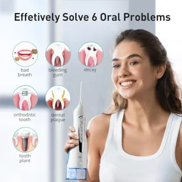 Portable Rechargeable Water Dental Flosser for Deep Cleaning