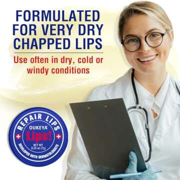 OUKEYA Medicated Lip Balm - Natural Hydration Trio