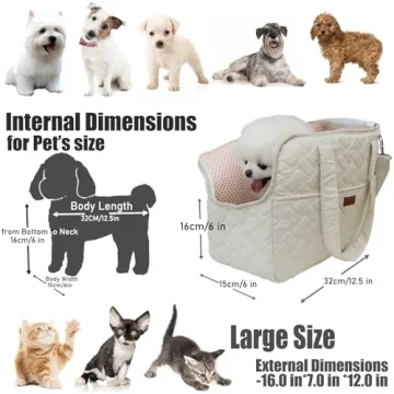 Patazone Stylish Small Dog Carrier for Travel and More