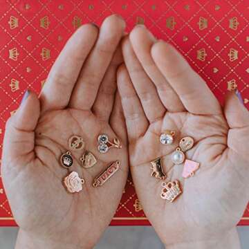 Make it Real: Juicy Coture Chains & Charms, DIY Bracelet Kit, Includes 12 Juicy Coture Charms, Makes Up to 5 Bracelets, Helps Young Girls Develop Fine Motor & Visual Skills, For Ages 8 and up