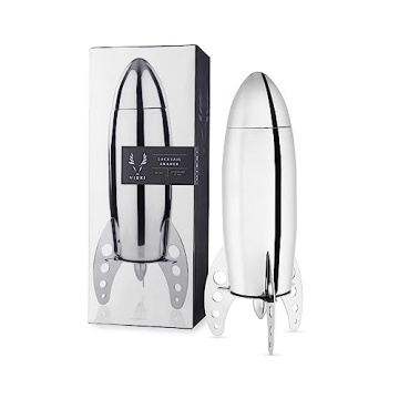 Viski Rocket Cocktail Shaker - Unique Space Bar Set
