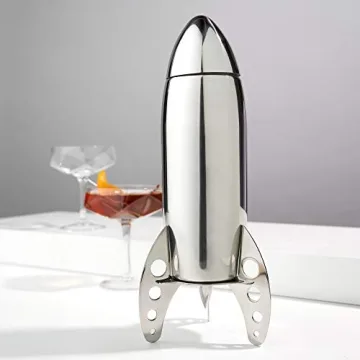 Viski Rocket Cocktail Shaker - Unique Space Bar Set