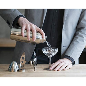 Viski Rocket Cocktail Shaker - Unique Space Bar Set