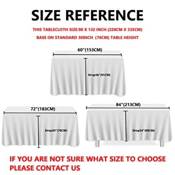 JYFLZQ Black Sequin Tablecloth 90"x132" for Events