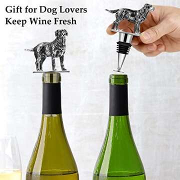 Wine Stopper for Labrador Retriever Gifts, Wine Gifts for Dog Lovers Gifts for Women, Funny Bottle S...