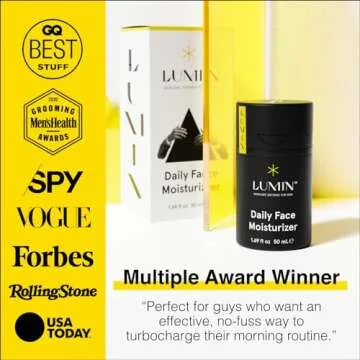 Lumin - Daily Face Moisturizer for Men - with niacinamide, Mens Face Lotion, Mens Skin Care, Ideal for normal & combination skin, 50ml, 1-Pack