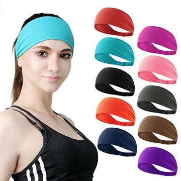 DASUTA 10 PCS Athletic Headbands for Men and Women