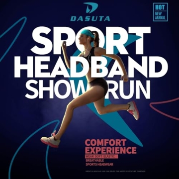 DASUTA 10 PCS Athletic Headbands for Men and Women