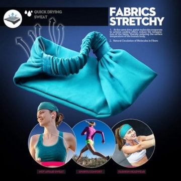 DASUTA 10 PCS Athletic Headbands for Men and Women