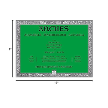 Arches Watercolor Block - 20 Sheets of Quality Paper