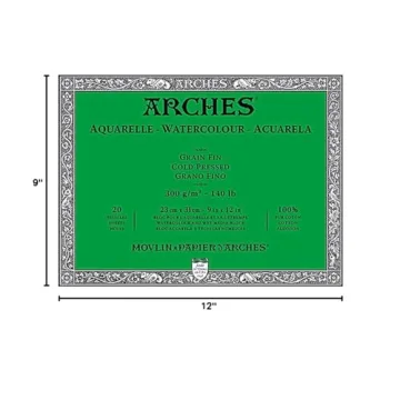 Arches Watercolor Block - 20 Sheets of Quality Paper
