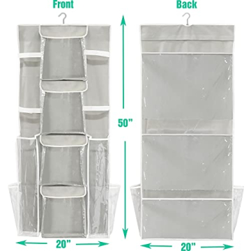 Double-Sided Gift Wrap Organizer for Efficient Storage