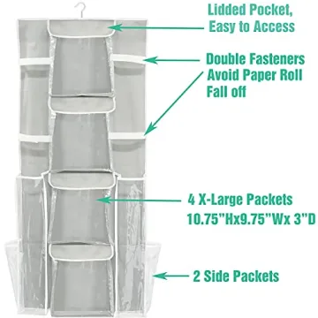 Double-Sided Gift Wrap Organizer for Efficient Storage