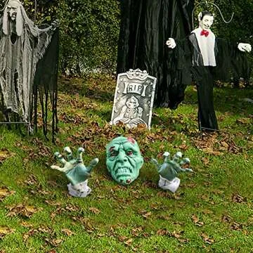 Realistic Zombie Lawn Stakes for Halloween Decor