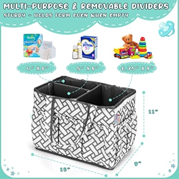 XL Baby Diaper Caddy Organizer for Ultimate Storage Solution