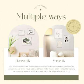 TWING 8x10 Rustic Picture Frames Set of 6 Distressed White Composite Wood Farmhouse Photo Collage Frame For Wall Decor Gallery Wall Frame Set Mounting or Table display, Ideal Valentine Gifts for