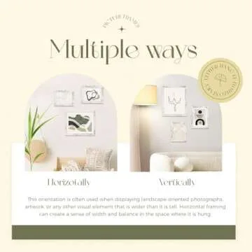 TWING 8x10 Rustic Picture Frames Set of 6 Distressed White Composite Wood Farmhouse Photo Collage Frame For Wall Decor Gallery Wall Frame Set Mounting or Table display, Ideal Valentine Gifts for