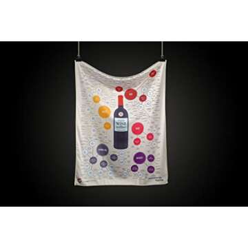 Wine Folly Microfiber Wine Glass Polishing Cloth Variety Pack Bundle - Large Size (21" x 28")