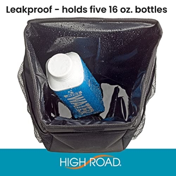 High Road Leakproof Waterproof Car Trash Can with Storage Pockets