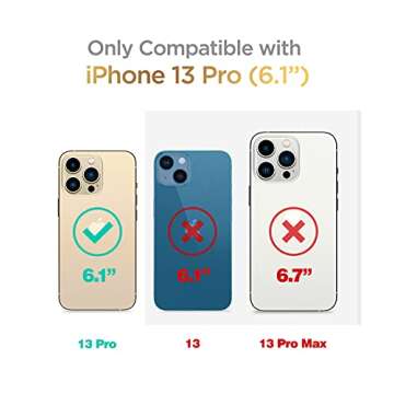 GVIEWIN for iPhone 13 Pro Case 6.1 Inch 2021, [10FT Military Grade Drop Protection] Marble Phone Cas...