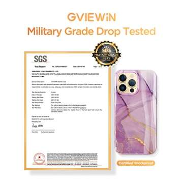 GVIEWIN iPhone 13 Pro Case with 10FT Military Protection