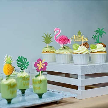Tropical Cupcake Toppers for Summer Celebrations