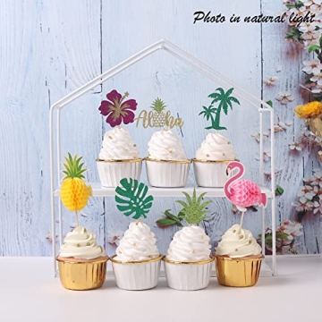 Tropical Cupcake Toppers for Summer Celebrations