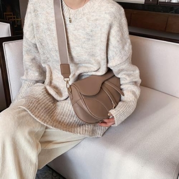 Trendy JBB Women Saddle Shoulder Bag - Chic Crossbody Purse