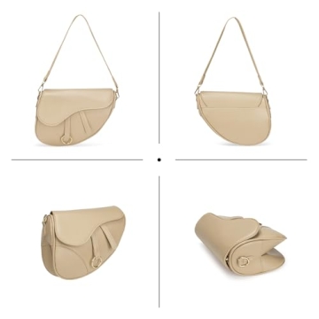 Trendy JBB Women Saddle Shoulder Bag - Chic Crossbody Purse