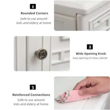 ZZM HDPE Outdoor Storage Shed, Outdoor Plastic Storage Cabinet, Horizontal Resin Tool Shed for Garden, All Weather Outdoor Storage Clearance, DIY Usage, with one Shelf (White)