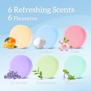 TranquilBliss 6 Count Scented Shower Steamers for Relaxation