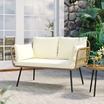 YITAHOME Love Seat Patio Sofa for Outdoor Comfort