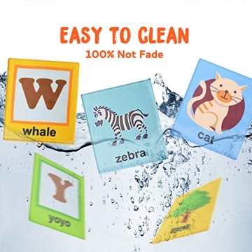 AUVCAS Soft Baby Alphabet Cards for Learning