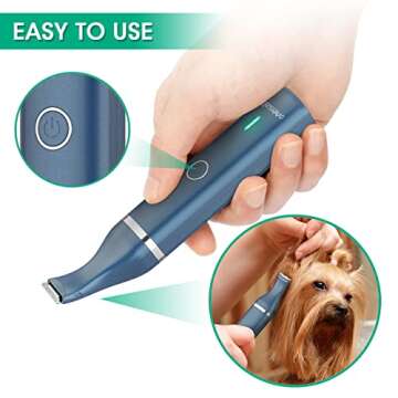 oneisall Dog Clippers with Double Blades,Cordless Small Pet Hair Grooming Trimmer,Low Noise for Trim...