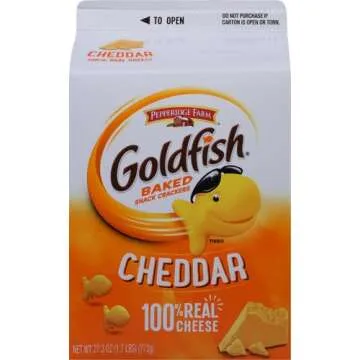 Goldfish Cheddar Cheese Crackers 27.3 oz Pack of 4