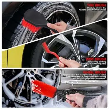 MIANYINGR 35Pcs Car Detailing Kit with Brush Set