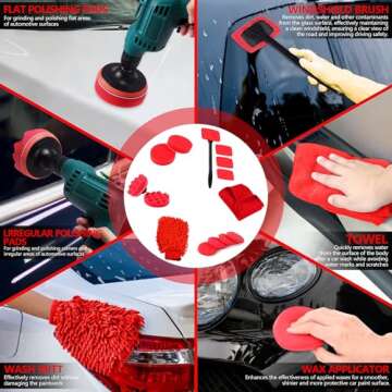 MIANYINGR 35Pcs Car Detailing Kit with Brush Set