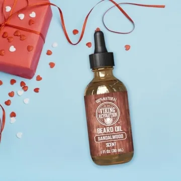 Viking Revolution Sandalwood Beard Oil for Men - 1 Pack - Natural Care