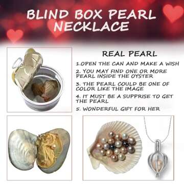 Rose Bear Blind Box Pearl Necklace For Valentine’s day Mothers' Day Red Rose Flower Teddy Bear Ros...