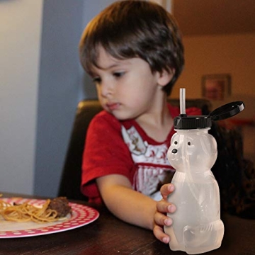Honey Bear Straw Cups - 2 Pack with Straws & Tools - BPA Free