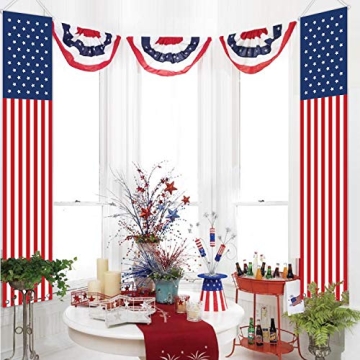 4th of July Outdoor Hanging American Flag Banners