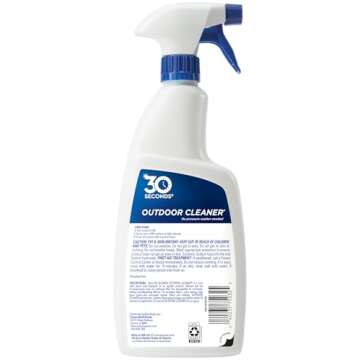 30 SECONDS Outdoor Mold & Mildew Stain Remover Spray | Ready To Use | 32 fl. oz. | 2 Pack