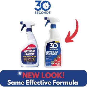 30 SECONDS Outdoor Mold & Mildew Stain Remover Spray | Ready To Use | 32 fl. oz. | 2 Pack