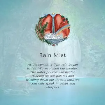 AIRS Aromatics Rain Mist Quick Twist-Up Perfume Spray - Luxury Fragrance Mist + 2 Travel Size Perfume Samples for Women and Men, Ideal for Gifting, 0.5 oz, 15ml