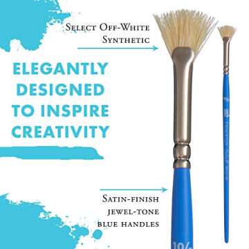 Princeton Artiste 3750BF Fan Brush 10/0 - Perfect Gift for Artists